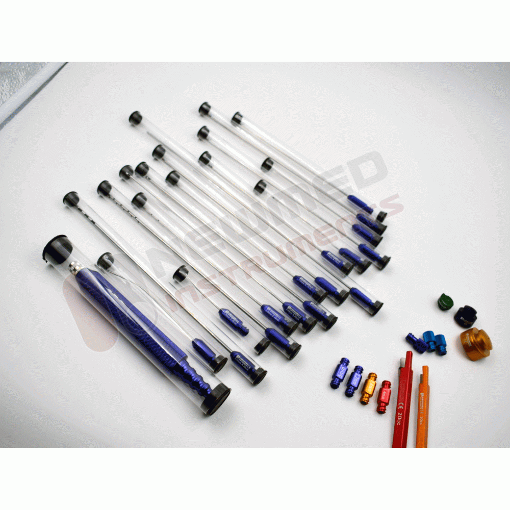 Fat Transfer Luer Lock Liposuction Cannula Set For Face - Breast - Buttocks