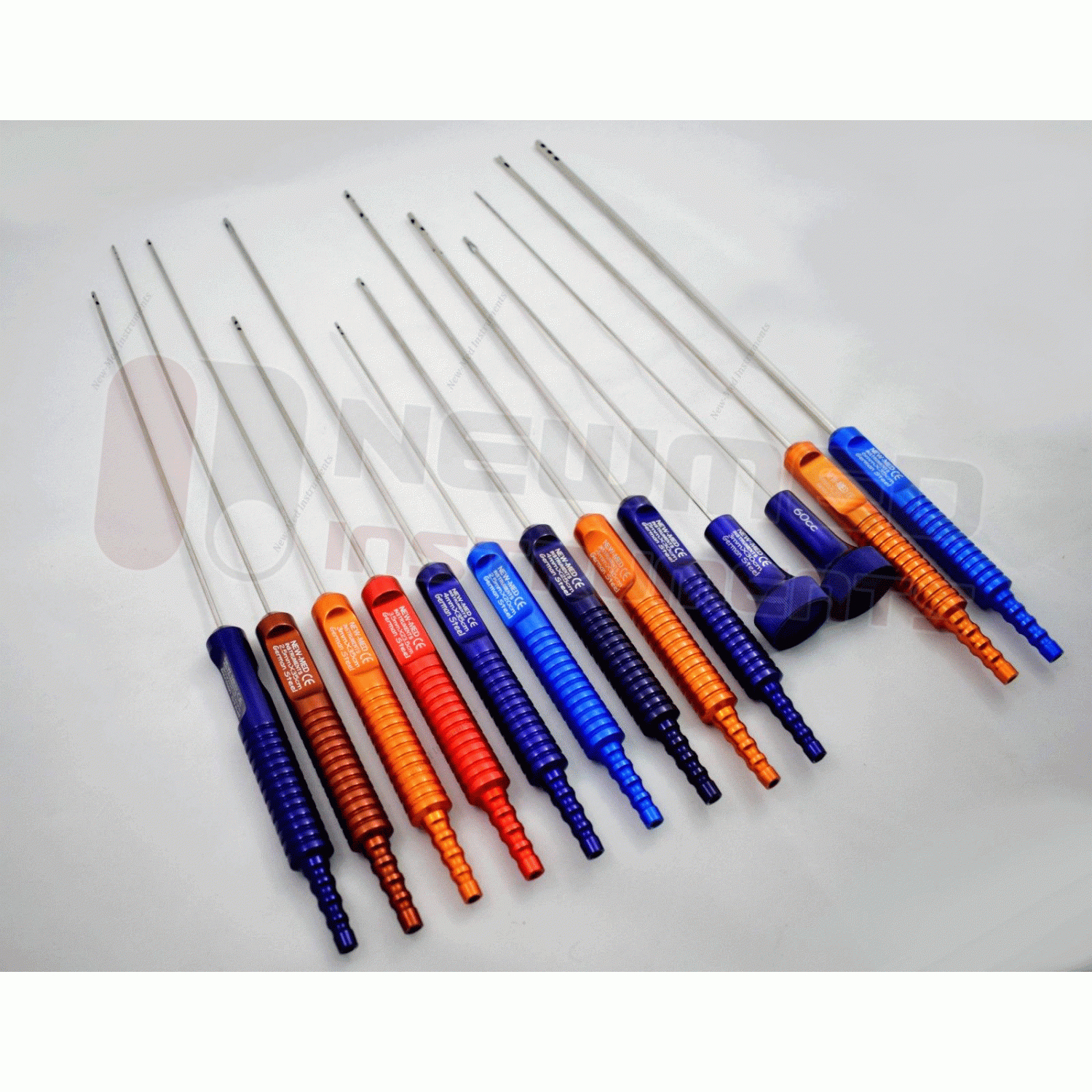 liposuction cannula Set Of 12 Pcs With Handle,plastic Surgery 