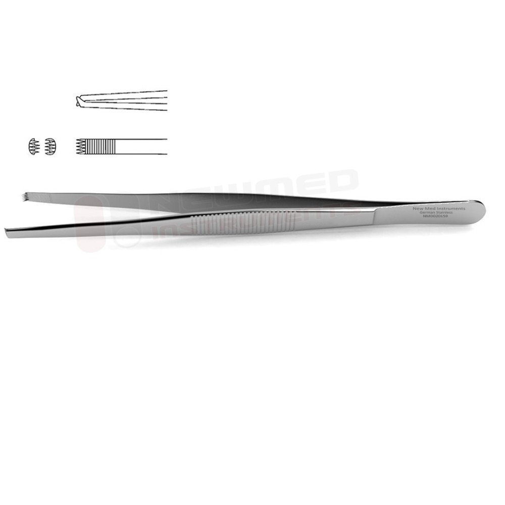 Stille Pattern Tissue Forceps - 4x5 teeth