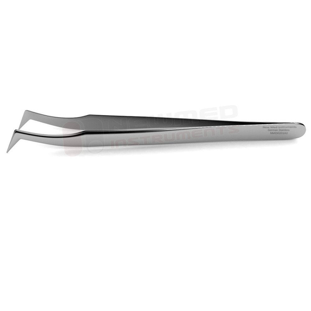 Swiss Jeweler Style Forceps, Curved - Micro Fine Points