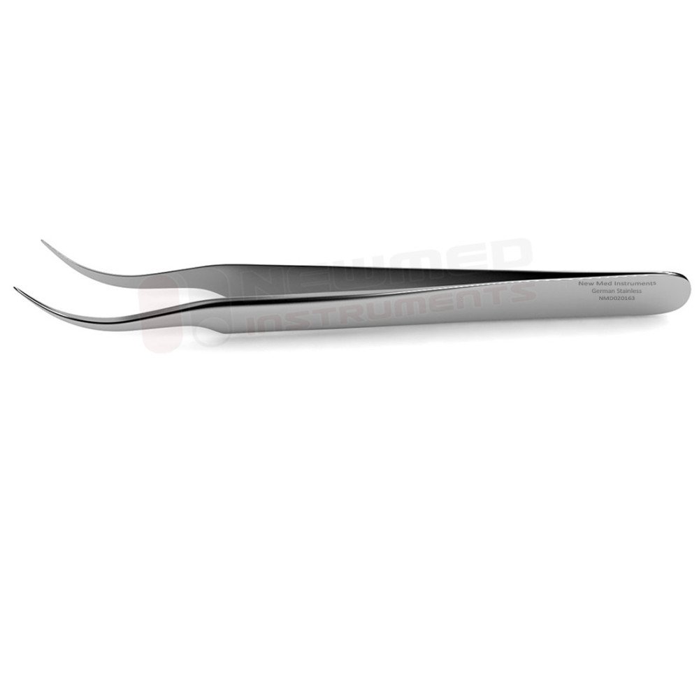 Swiss Jeweler Style Forceps - Micro Fine Curved Tips