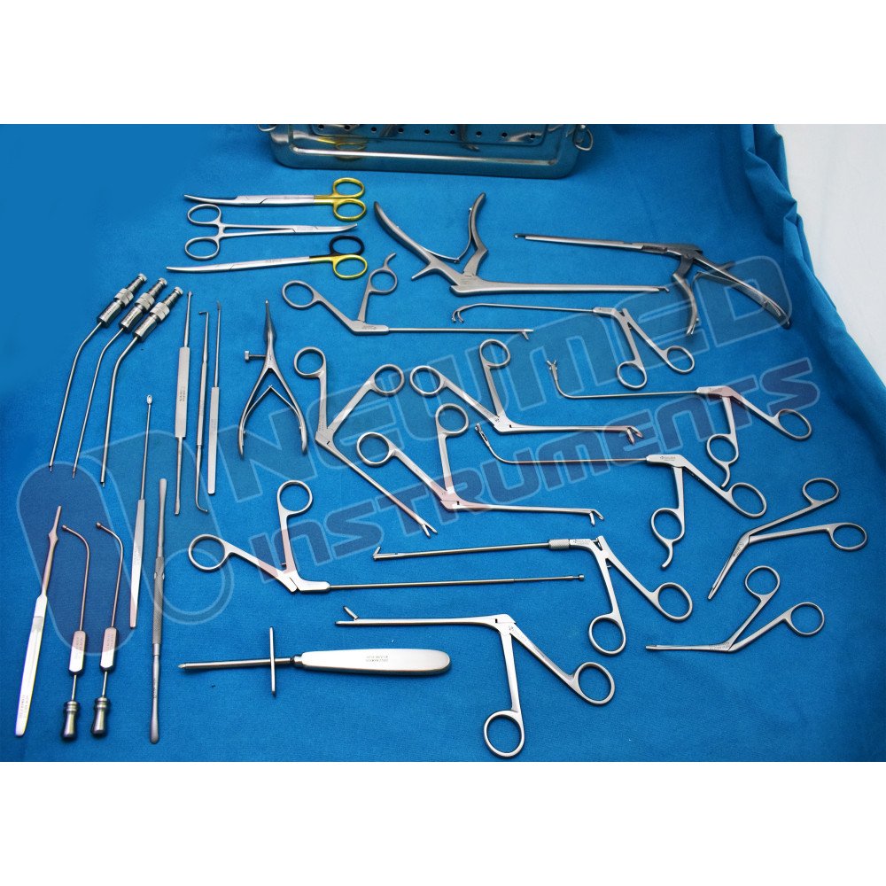 Fess Instruments Set, Complete Set of Endoscopic Sinus Surgery Instruments