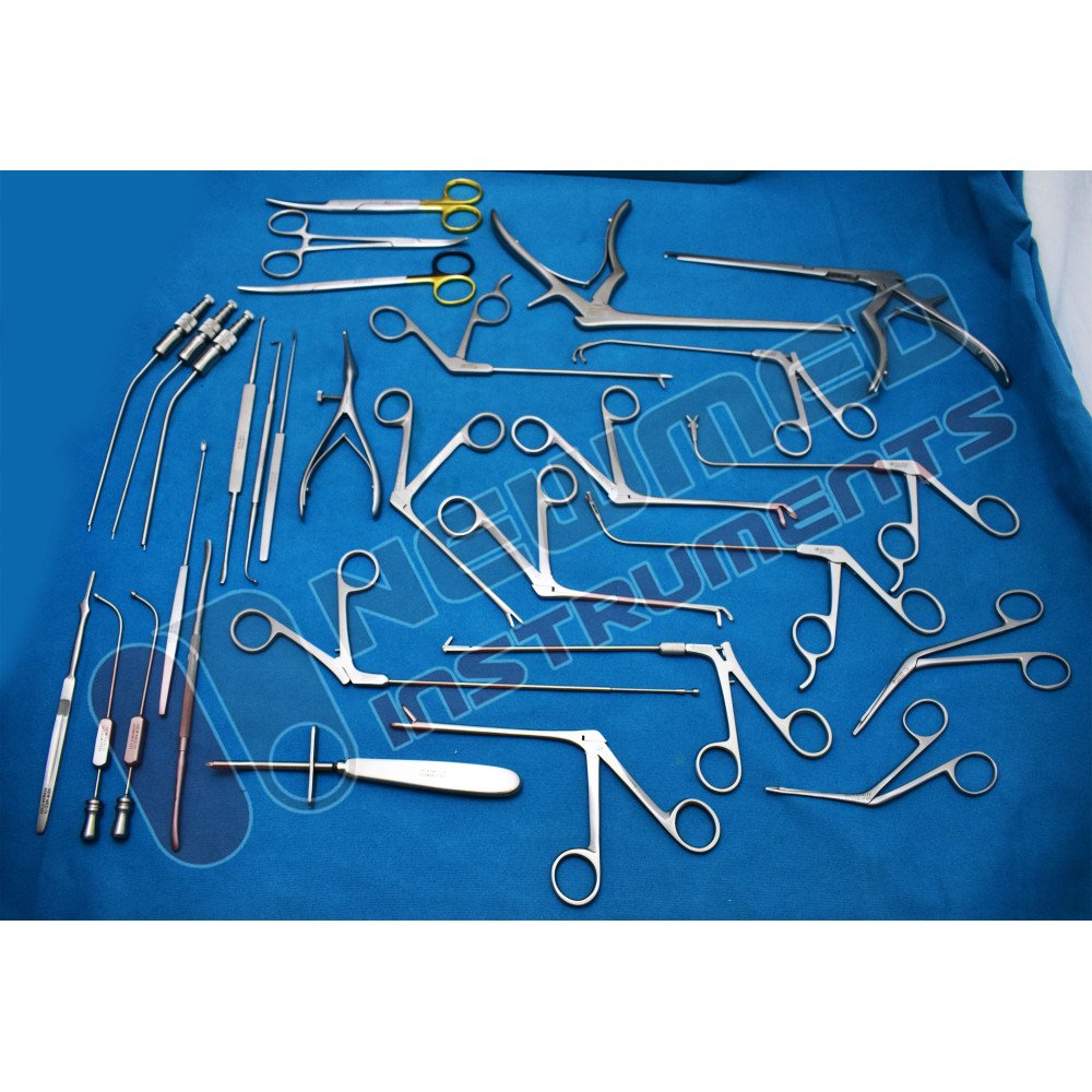 Fess Instruments Set, Complete Set of Endoscopic Sinus Surgery Instruments