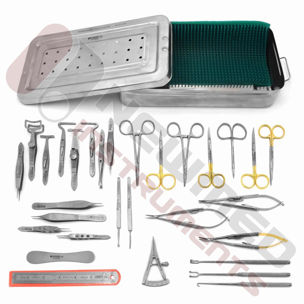 Blepharoplasty Instruments Set of 30 Pieces, Micro Eye Surgery Set