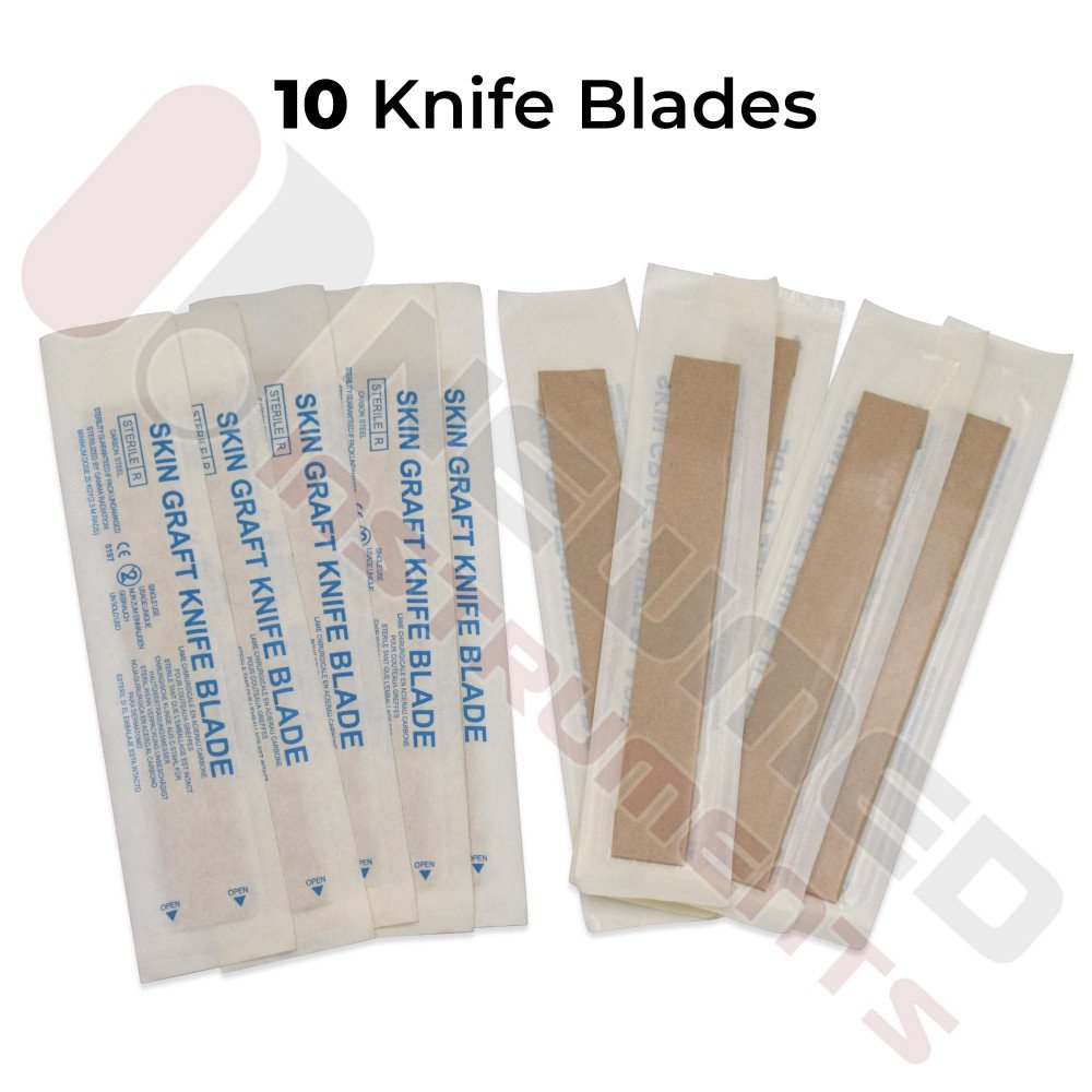 Watson Skin Graft Knife With 10 Sterile packed blades