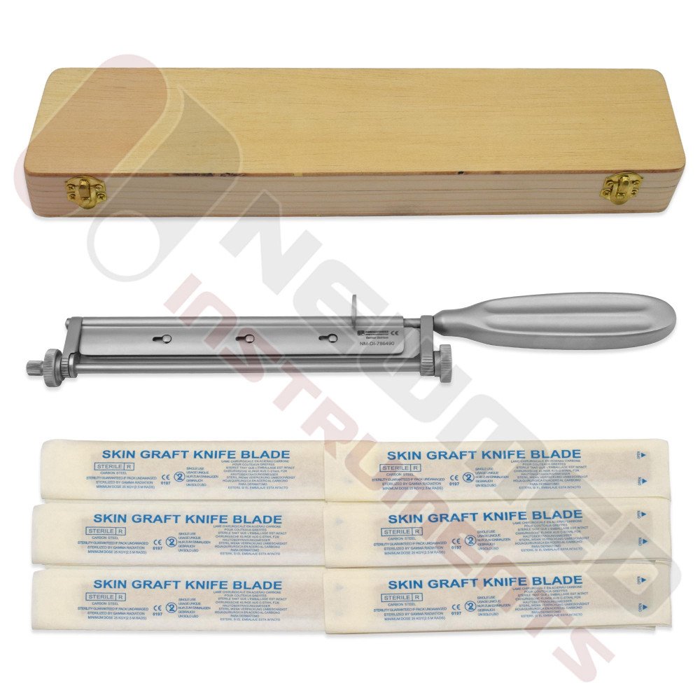 Watson Skin Graft Knife With 10 Sterile packed blades