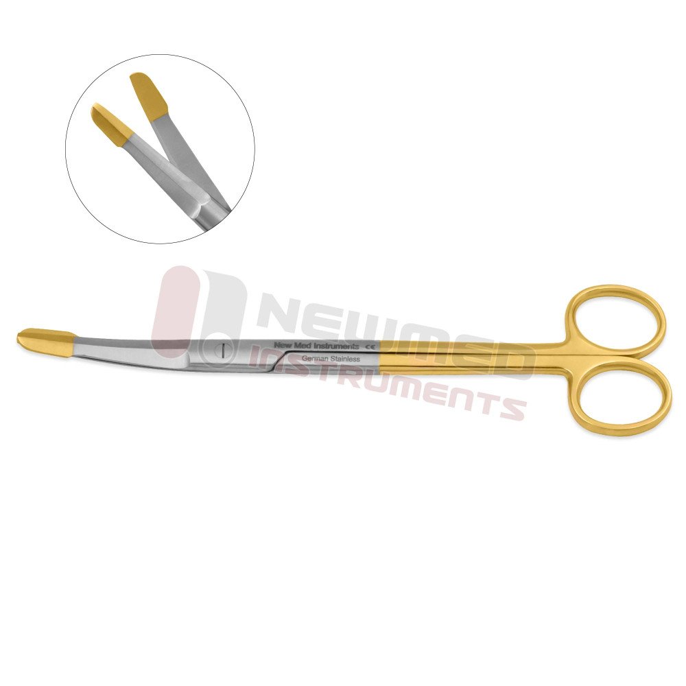 Solz Gold Tip Scissors - Curved Strong Double Beveled Blades