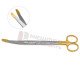 Solz Gold Tip Scissors - Curved Slight Bevel on Shank - Supercut Tungsten Carbide