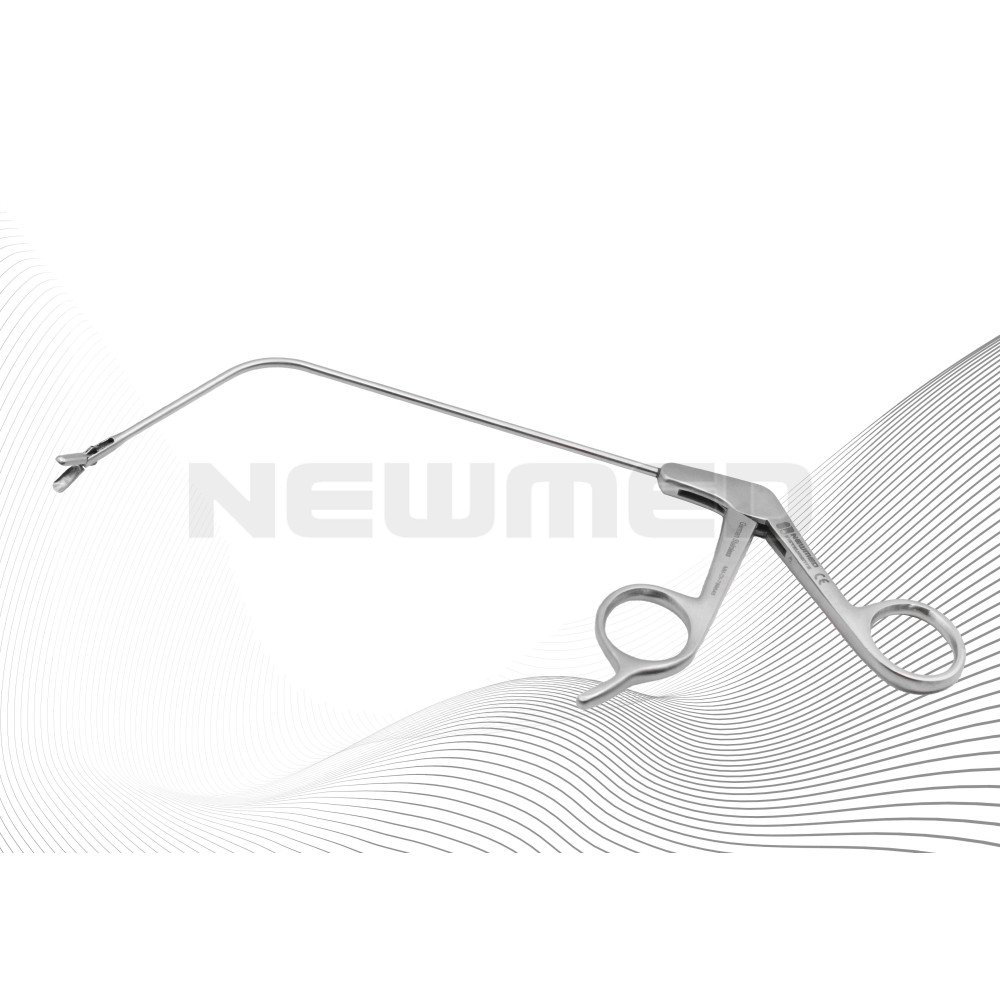 Laryngeal Forceps, Tubular Model curved oval cups 