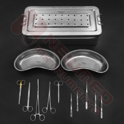 thumbnail interactive-video image 1 of DDP 157-Piece Minor Surgery Suture Set – Complete Surgical Instruments Kit, All-in-One 1 of 6