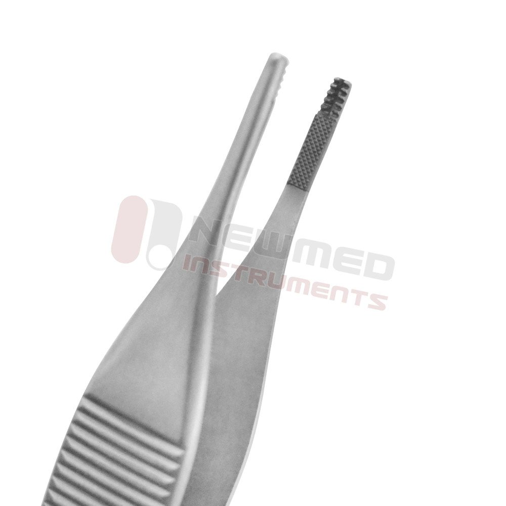 Adson-Brown Tissue Forceps - Tungsten Carbide Serrated 7x7 Teeth