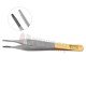 Adson-Brown Tissue Forceps - Tungsten Carbide Serrated 7x7 Teeth