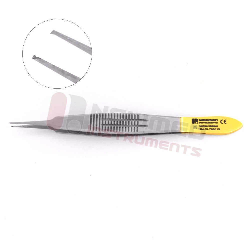 Castroviejo suturing forceps - Tungsten Carbide 1x2 Teeth