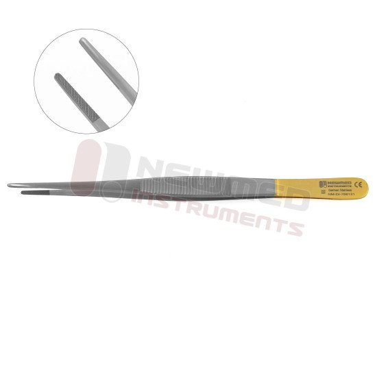 Cushing Delicate Thumb Forceps - Tungsten Carbide