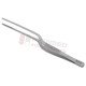 Lucae Bayonet Dressing Forceps - Delicate Serrated Jaw