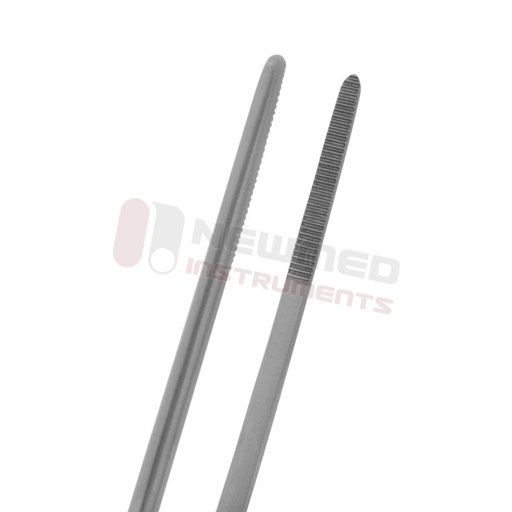 Lucae Bayonet Dressing Forceps - Delicate Serrated Jaw