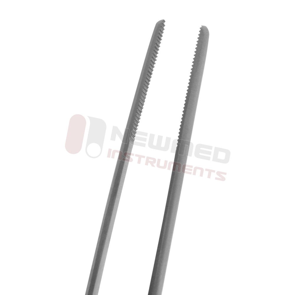 Lucae Bayonet Dressing Forceps - Delicate Serrated Jaw