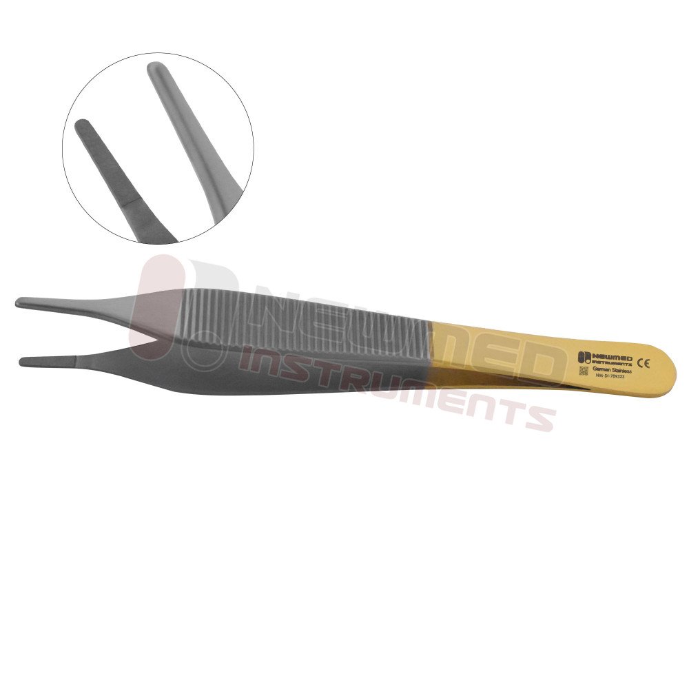 Adson Forceps with Delicate Smooth Jaw - Tungsten Carbide