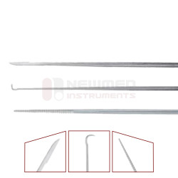 Micro Laryngeal Knives Set of 1 Pick, 1 Swab Holder, and 1 Straight Knife Micro Laryngeal Knives Set of 1 Pick, 1 Swab Holder, and 1 Straight Knife