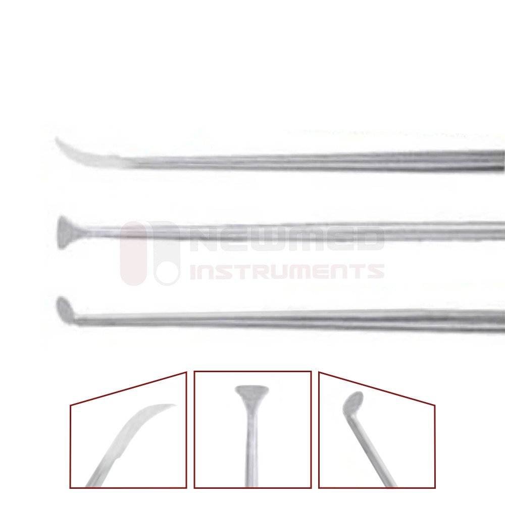 Micro Laryngeal Knives Set of 1 Round Knife, 1 Peeling Knife, 1 Sickle Knife