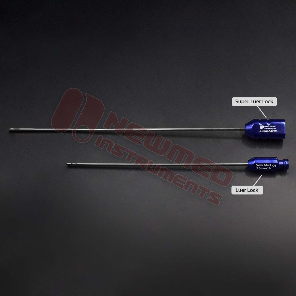 Coleman atraumatic "V" dissector cannula luer lock