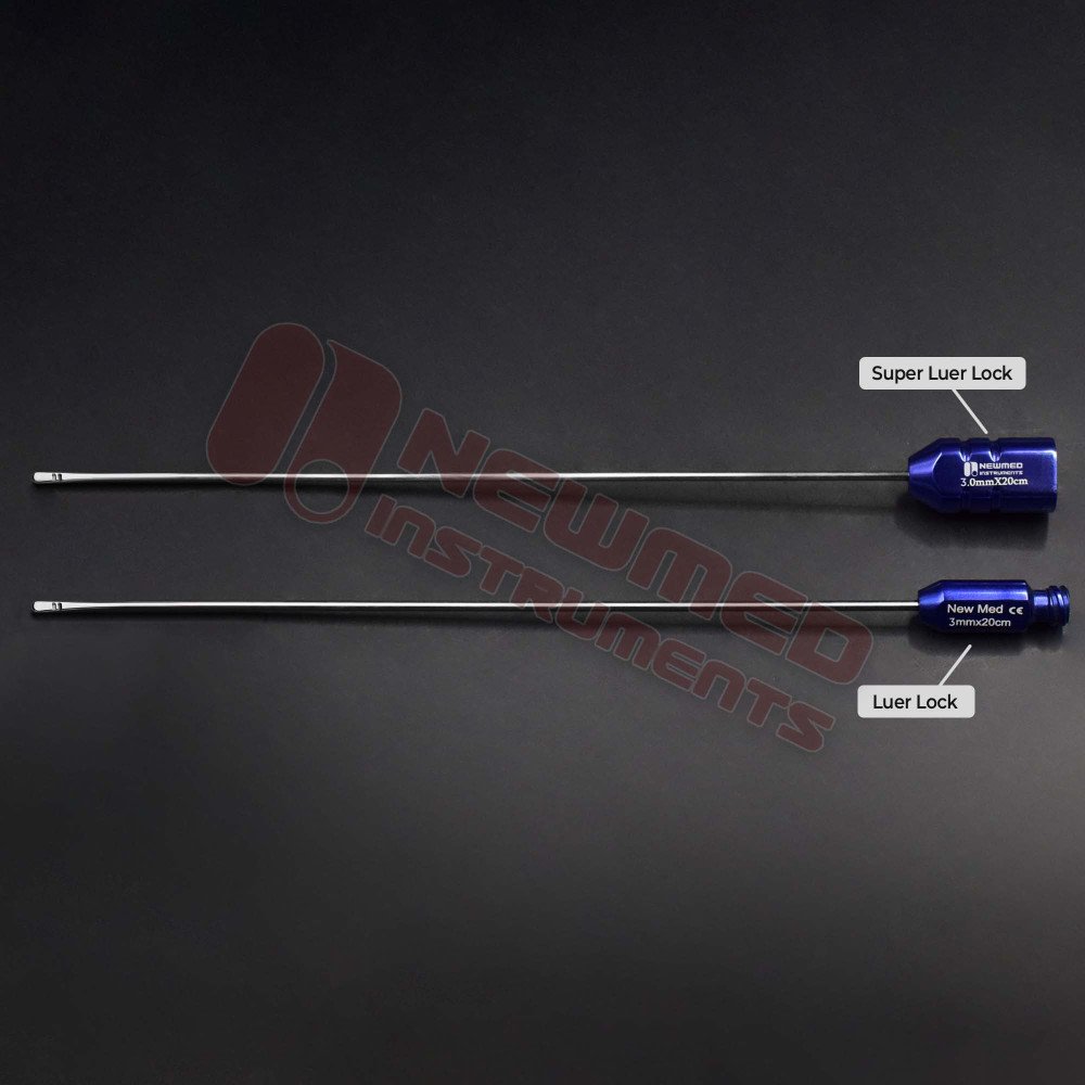 Double (Flap) cannula, spatulated tip - Luer Lock