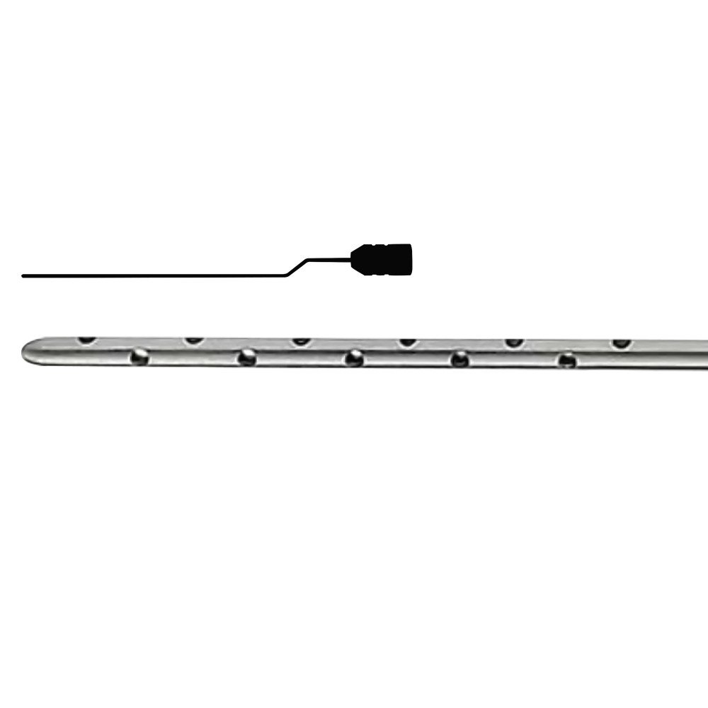 Infiltration Cannula Bayonet Shape with 22 radial hole - Luer Lock