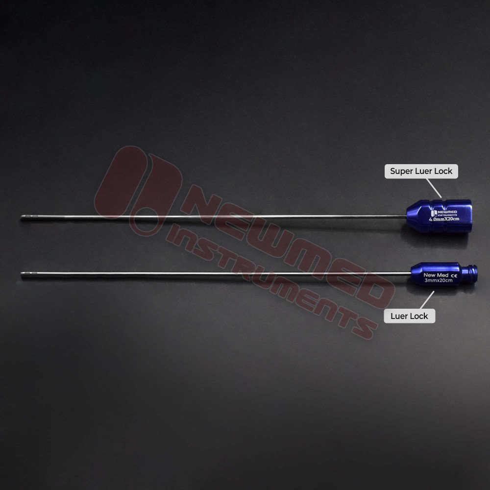 Offset Double Mercedes Harvesting Cannula - Luer Lock