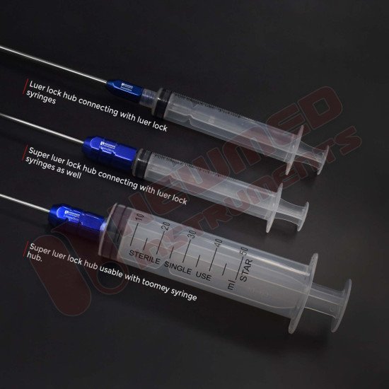 Aggressive Multi Holes Harvester Luer Lock Cannula, With Spikes