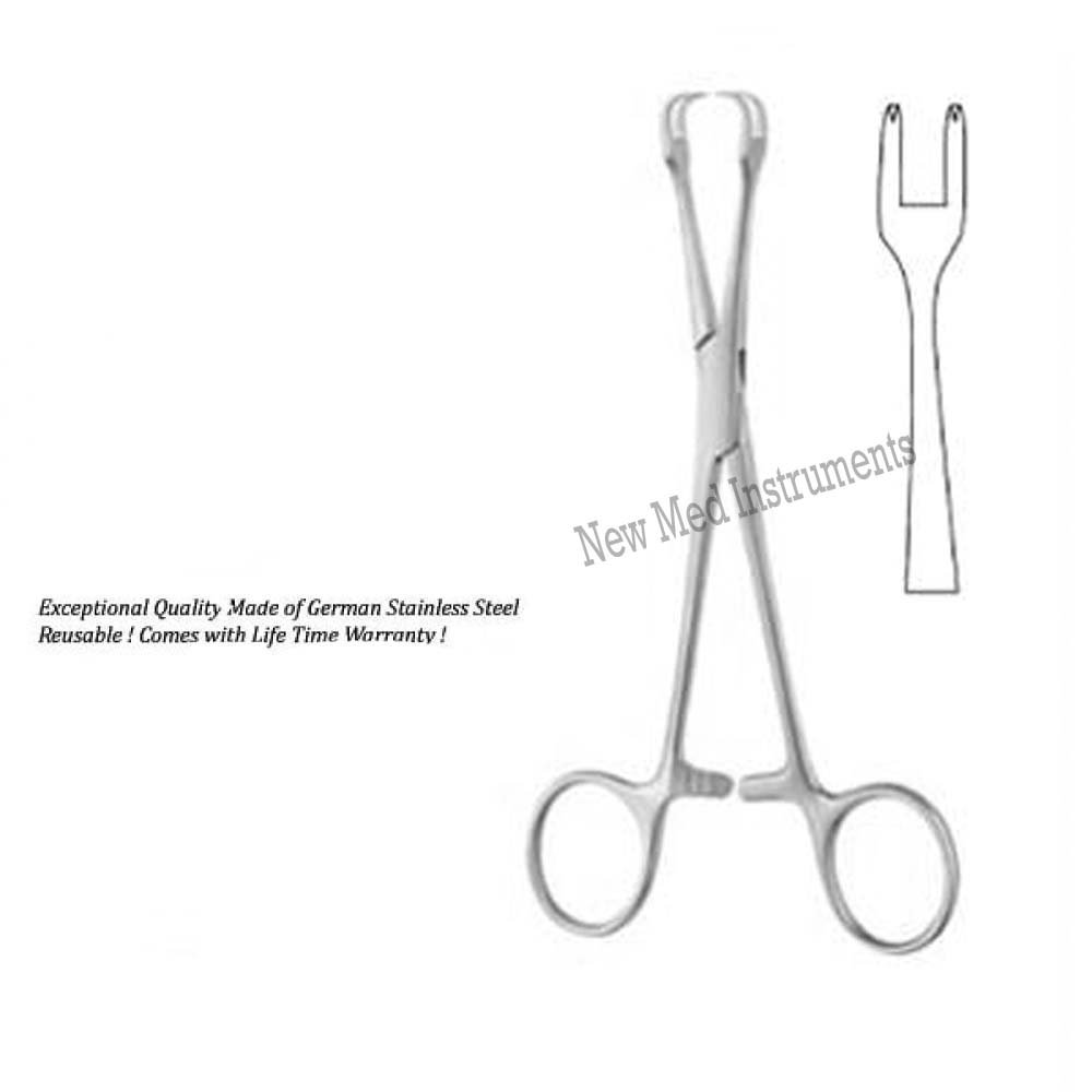 Lovelace goiter traction clamp 15cm, Stainless Steel