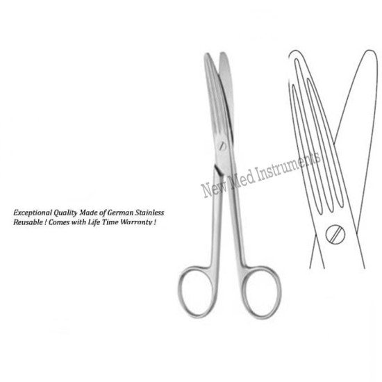 Schoemaker goiter dissecting scissors 15cm, Stainless Steel 