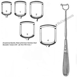 thumbnail image 2 of 4-Piece Adenoid Curette Set – Reversed Angled Tip, Sizes 0, 1, 2 & 4 – Dental/Surgical Instrument – ODM 2 of 6