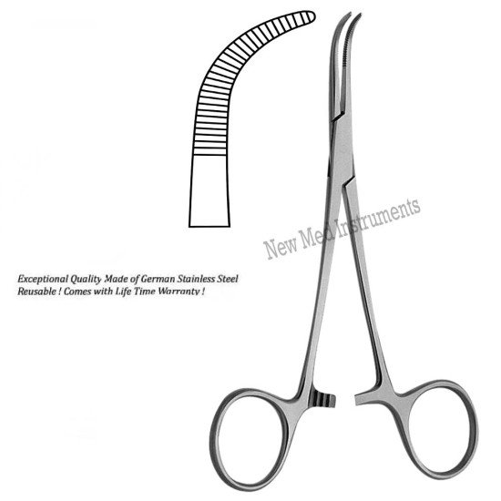 Jackson tracheal retractor artery/ hemostatic forceps 14.5cm, Stainless Steel