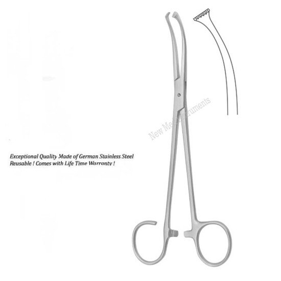 White Tonsil Grasping Forcep 18 cm - 7 inches, Stainless Steel 