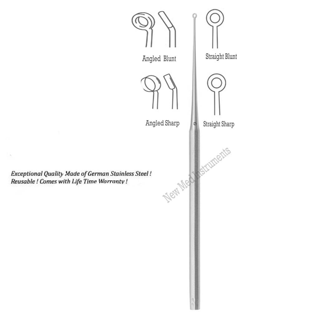 Buck Ear Curette 17 cm - 6 3/4 inches, Stainless Steel