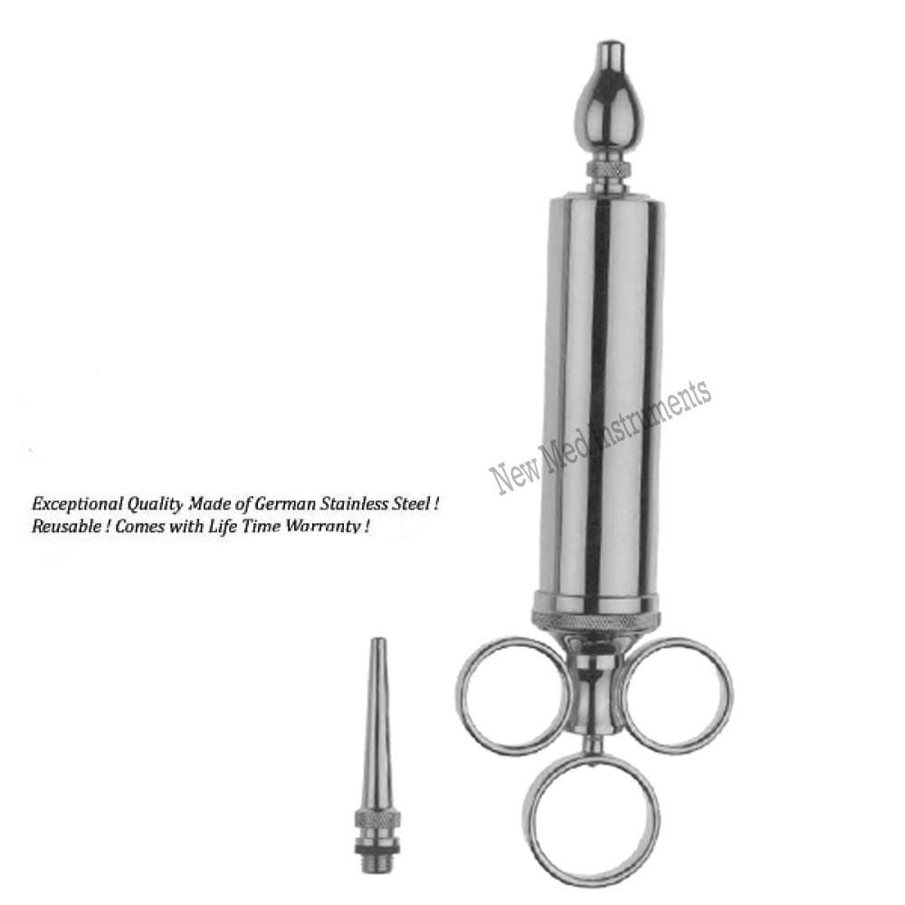 Metal ear syringes, Stainless Steel 