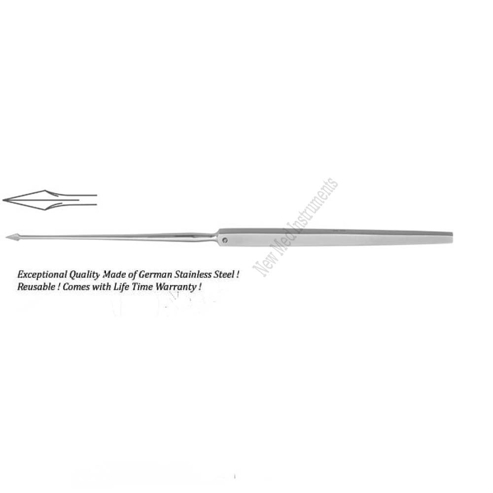 Politzer Tympanum Needle 17.5cm -7 inches, Stainless Steel (Reusable)