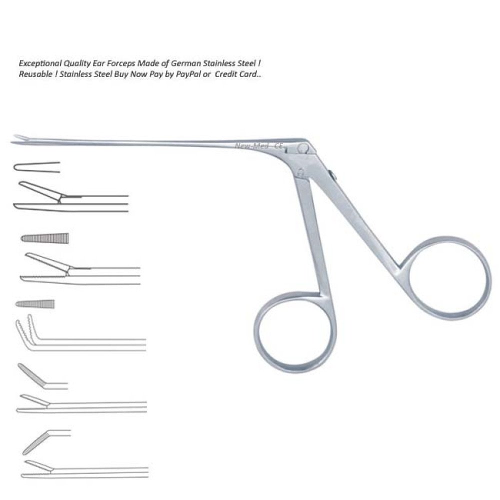 McGee Micro Alligator Ear Forceps, 8 cm (3”) Stainless Steel