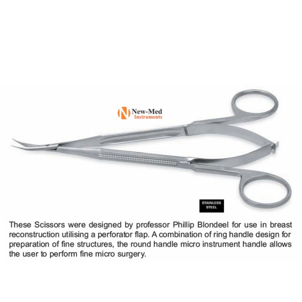 Blondeel Scissors Round Handle, 15mm Long Blades