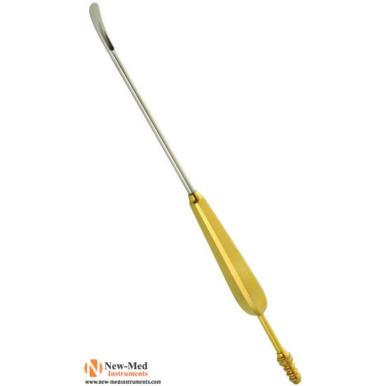 Scalp Suction Elevator, 24cm 7mm Wide Tip, Slightly Curved