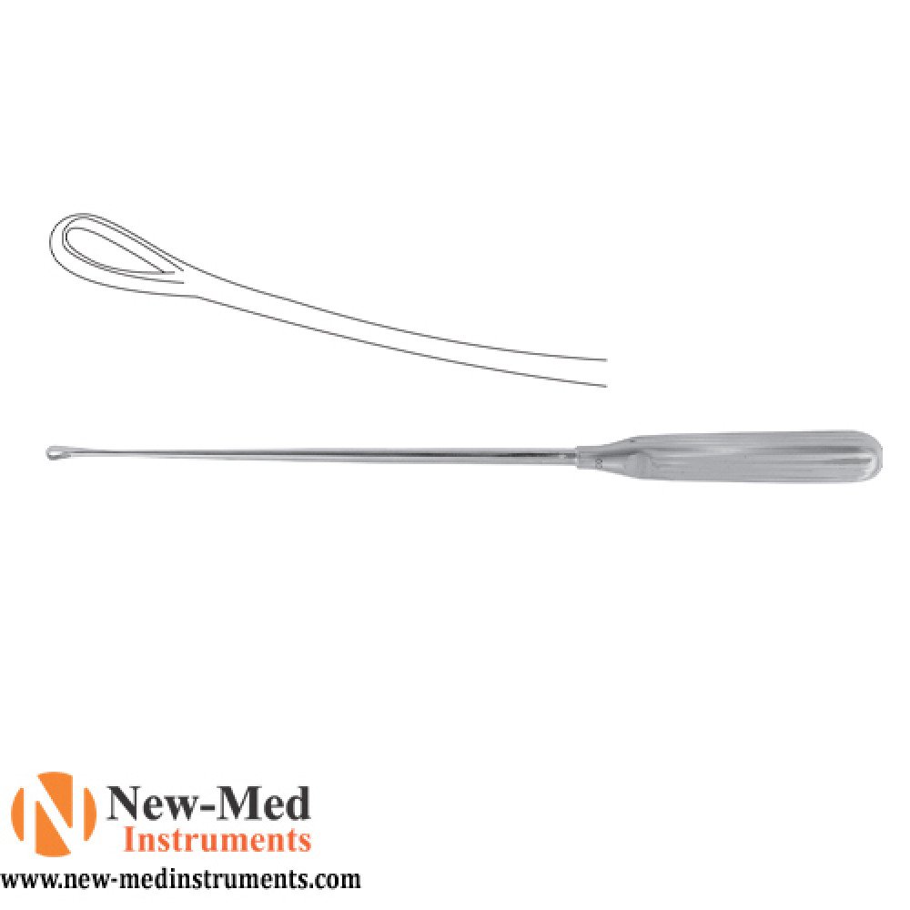 Sims Uterine Curette, Blunt, Malleable, Stainless Steel,