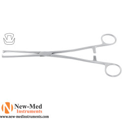 Pince à tenaculum Museux 2x2 dents, 24 cm, acier inoxydable Pince à tenaculum Museux 2x2 dents, 24 cm, acier inoxydable