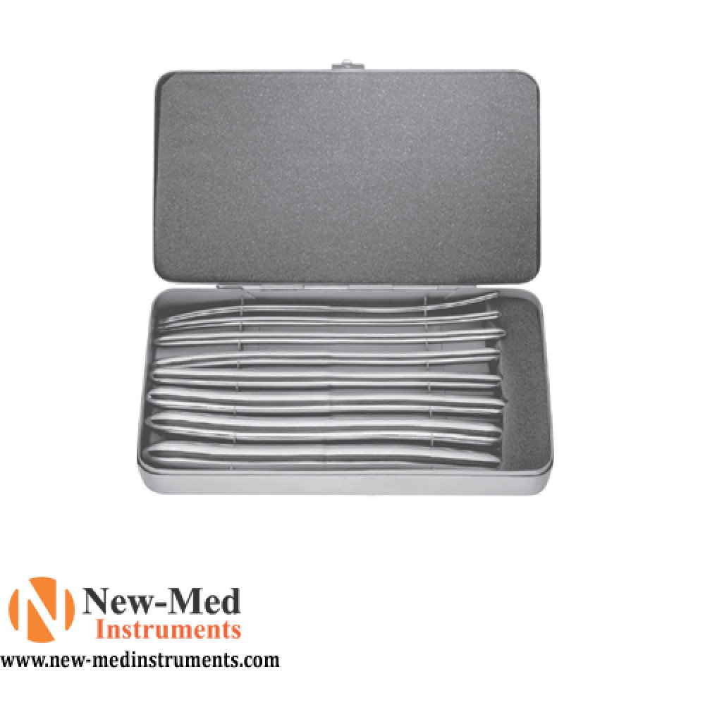 Hegar Uterine Dilators Set of 8 Dilators, 30cm