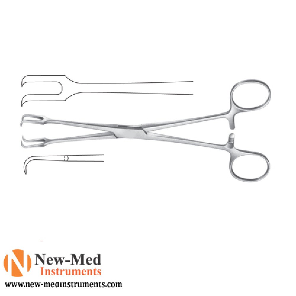 Museux Tenaculum Forceps, 20cm, Stainless Steel,