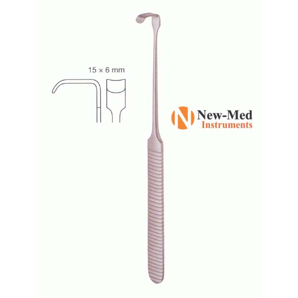 Strandell Stille Retractor, 17cm, Blunt, 6x15mm