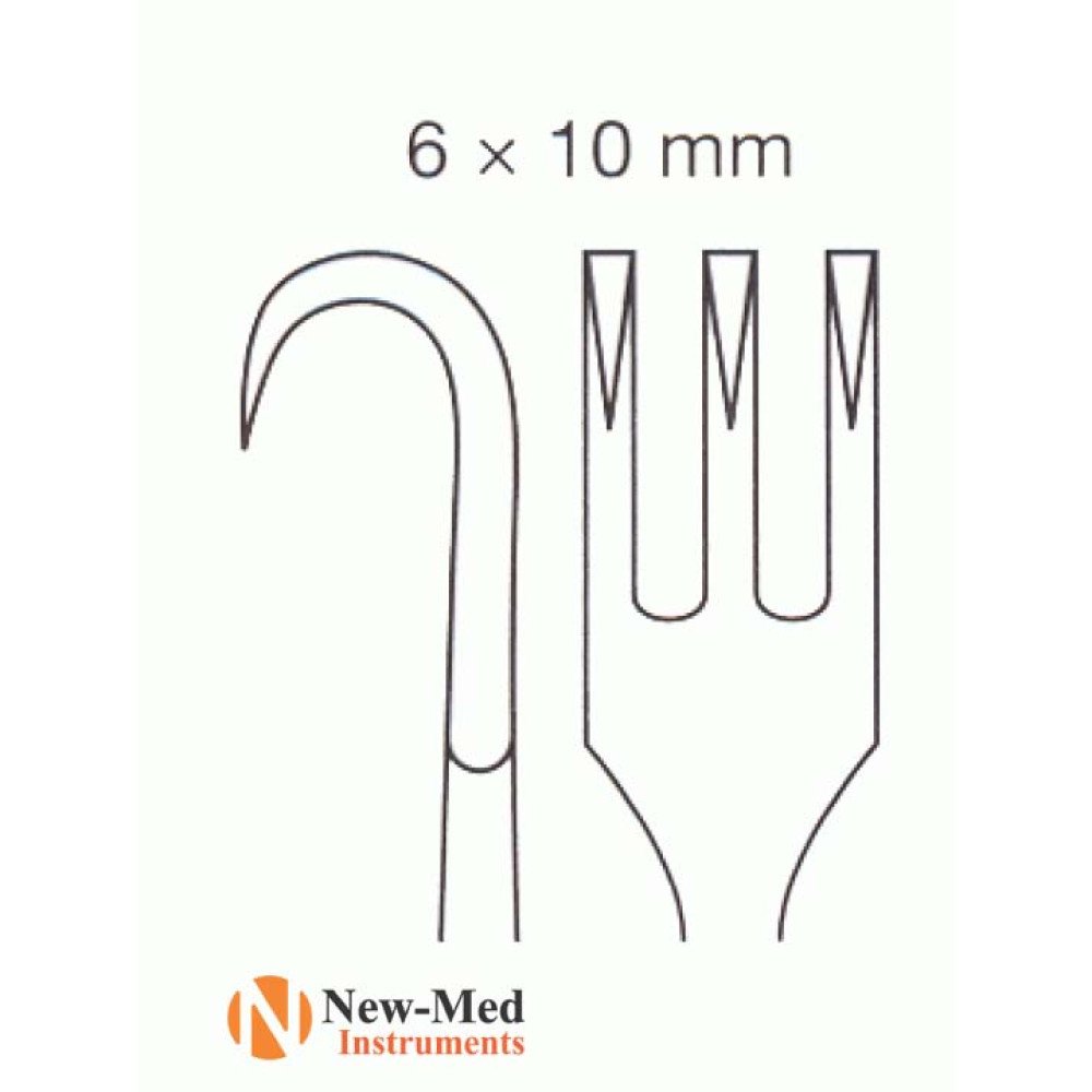 Meyerding Retractor, 18CM, Stainless steel