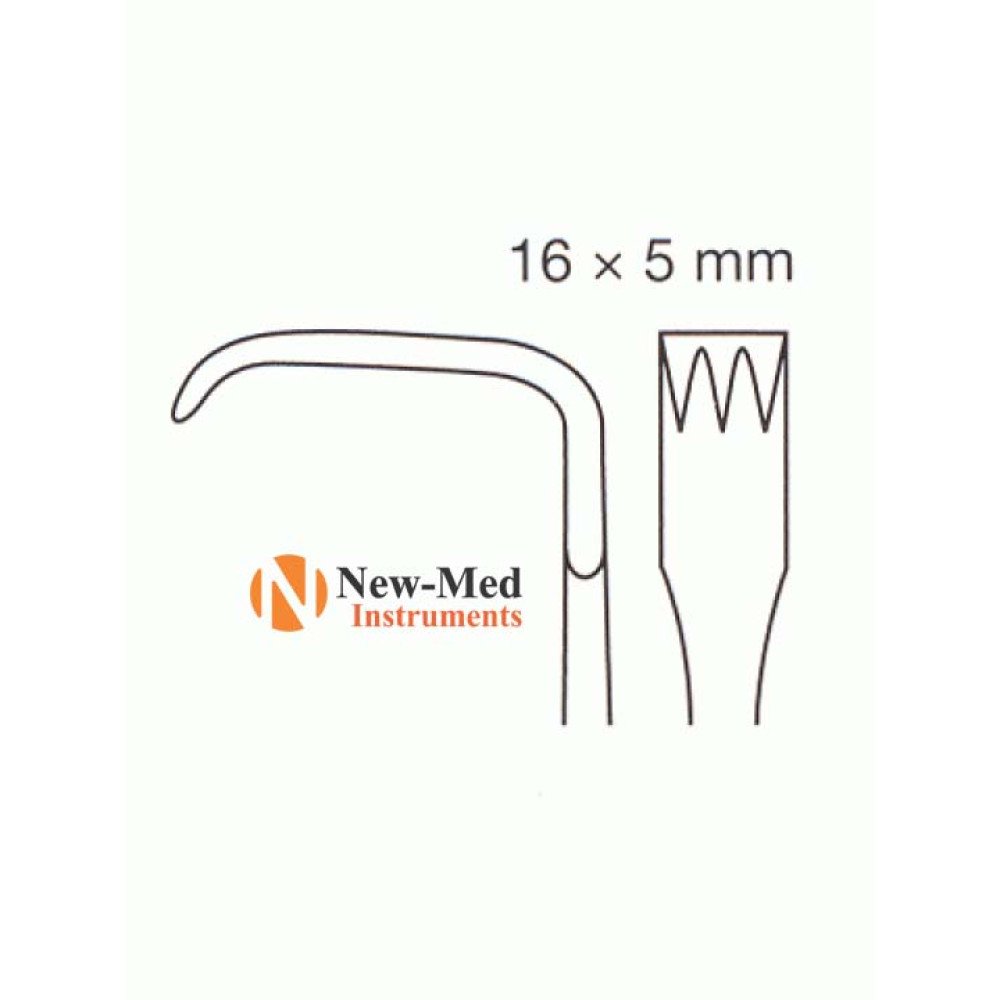 Meyerding Retractor, 18CM, Stainless steel