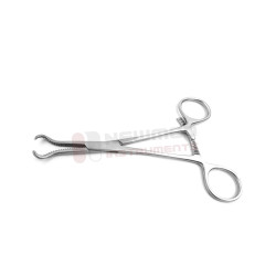 Pince de maintien dentelée pour os de très petite taille Pince de maintien dentelée pour os de très petite taille