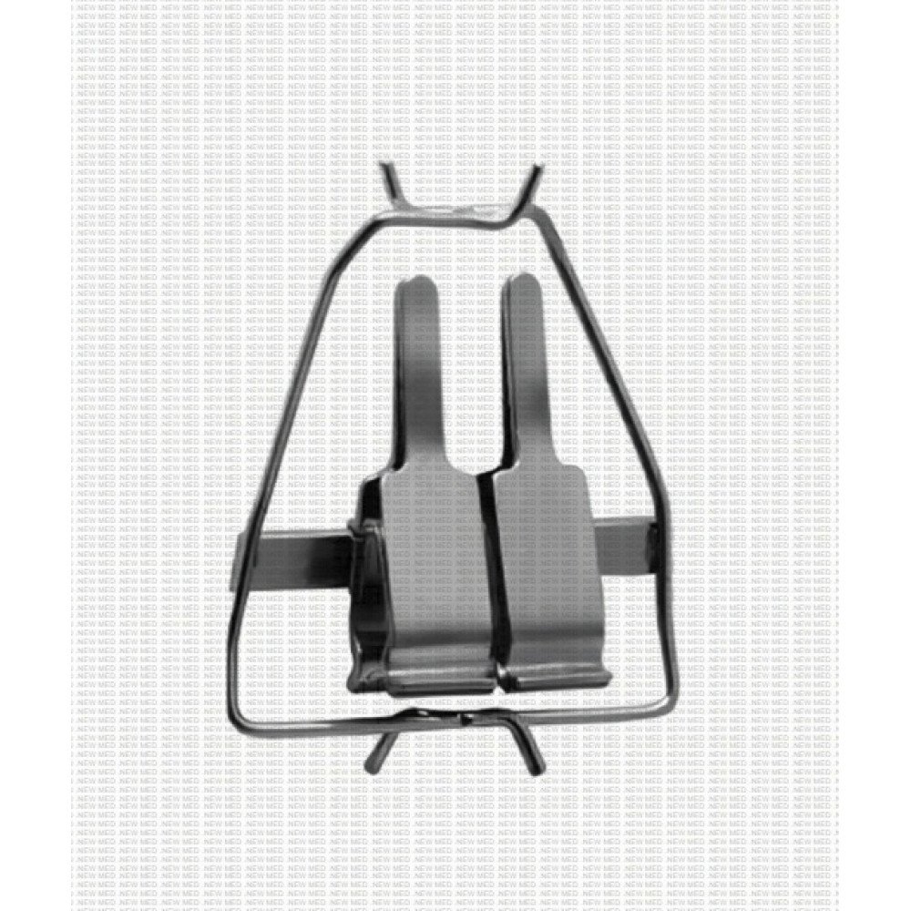 ABB-1A Double Clamp With Frame Matte Finish For Thick Walled Arteries