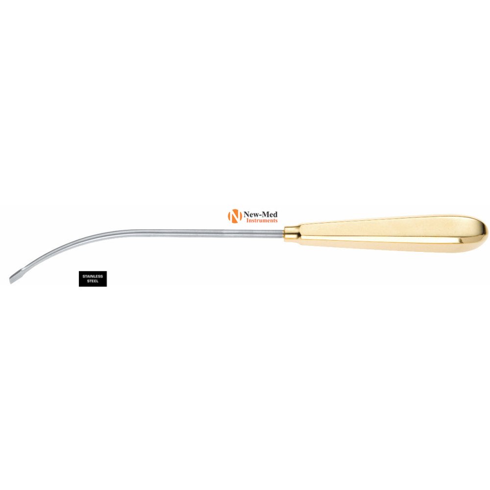 Daniel Endoscopic Forehead Orbital Rim Dissector, Half Curved, 9-1/4" 23.5 cm